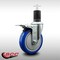 Service Caster 5'' SS Blue Poly Swivel 1-5/8'' Expanding Stem Caster Total Lock Brake SCC-SSEXTTL20S514-PPUB-BLUE-158 - alternate 3